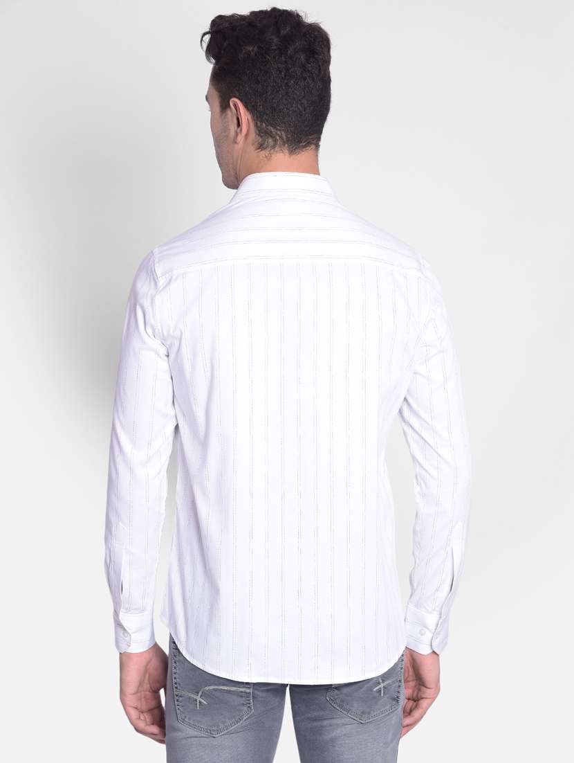 white striped casual shirt - 21247526 -  Standard Image - 2