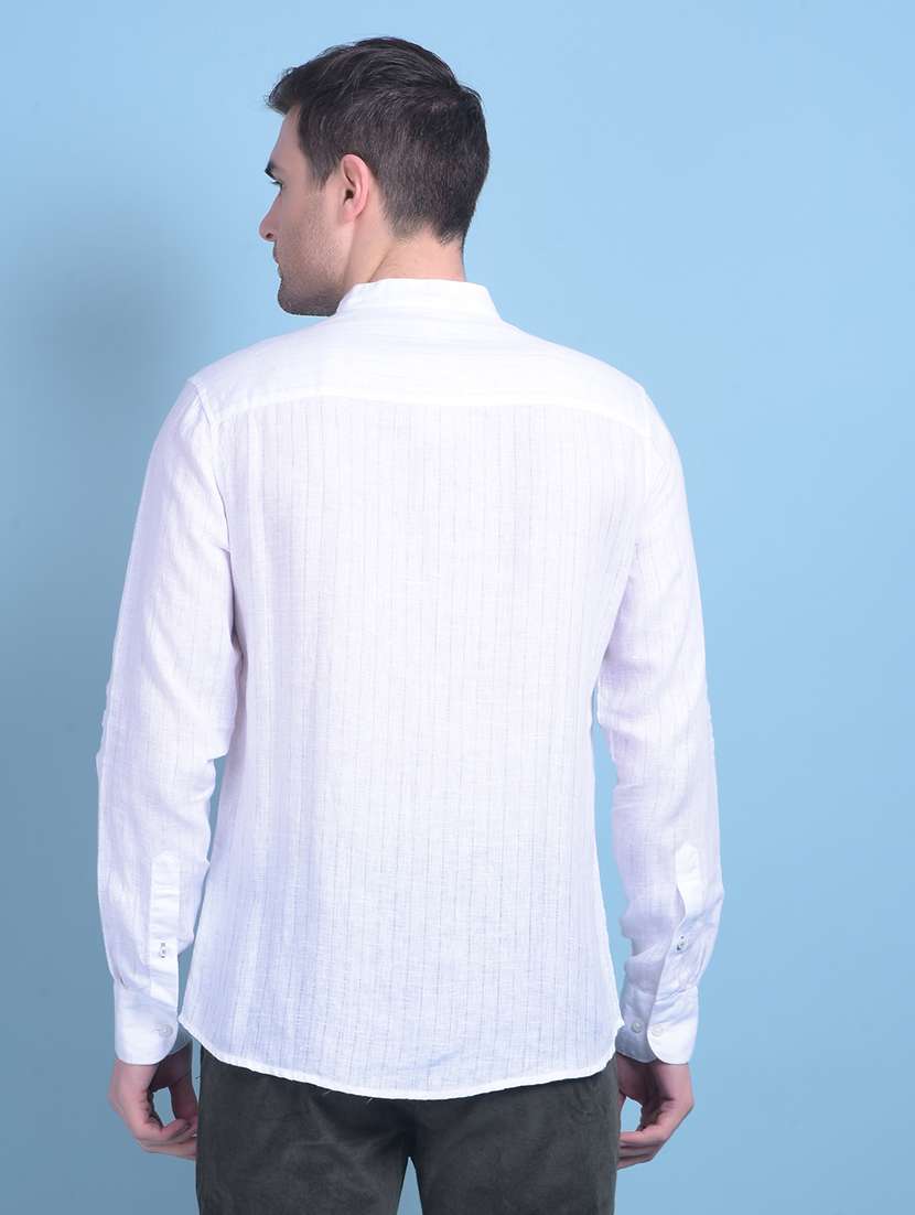 white striped casual shirt - 21247546 -  Standard Image - 2