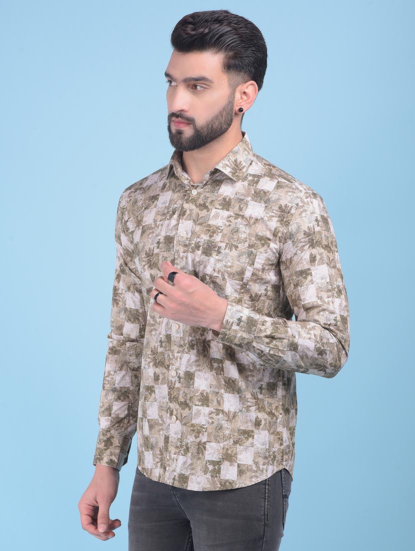 men printed casual shirt - 21247554 - Standard Image - 2
