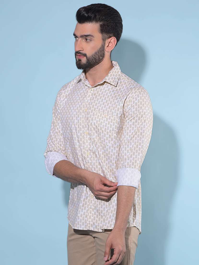 yellow printed casual shirt - 21247633 -  Standard Image - 2