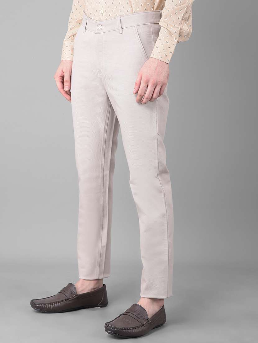 beige cotton chinos casual trousers