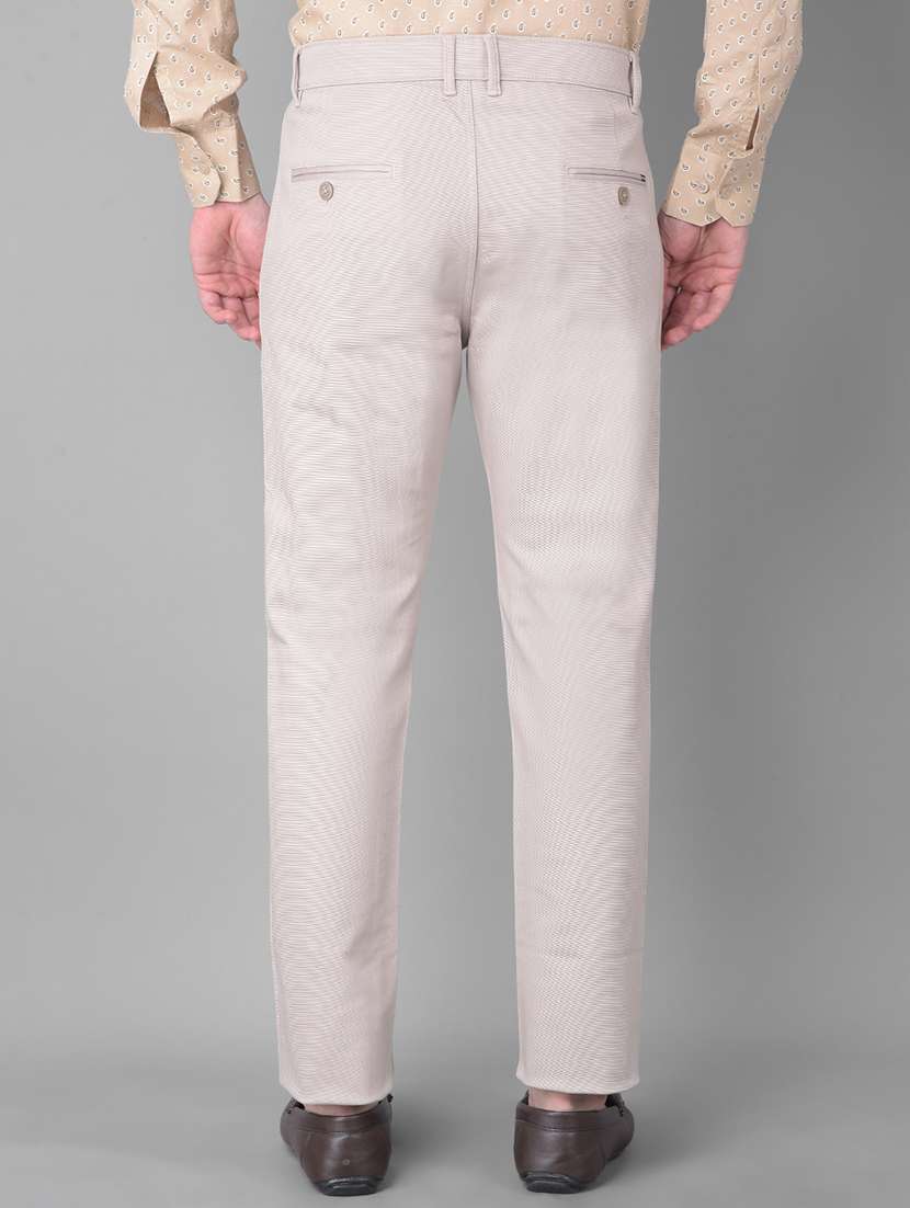 beige cotton chinos casual trousers - 21247767 -  Standard Image - 2