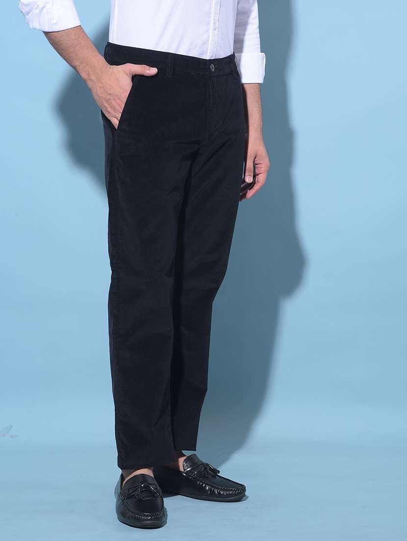 men solid mid rise trouser - 21247853 -  Standard Image - 2