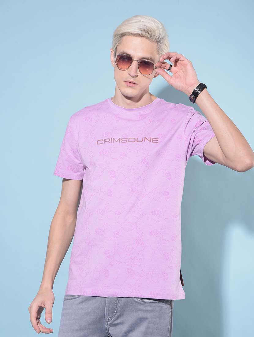 men typography round neck sweatshirt