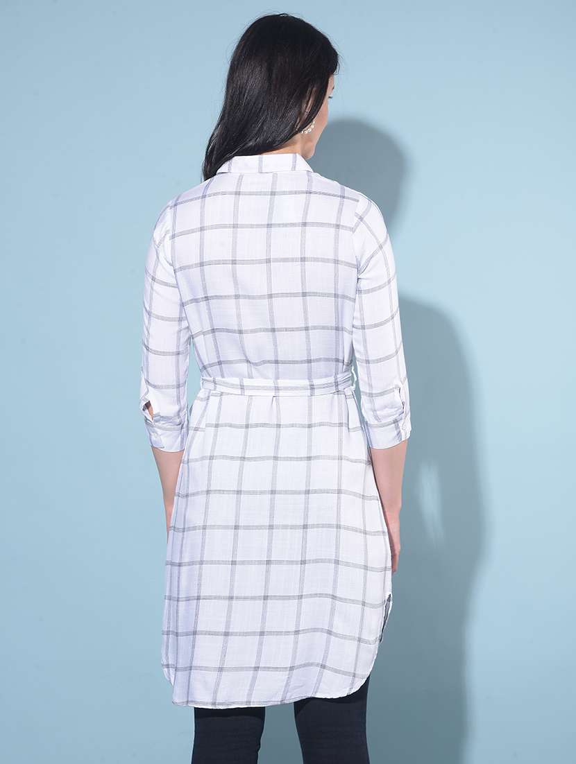 white viscose regular tunic - 21248109 - Standard Image - 2