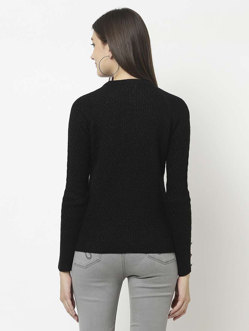 black acrylic pullover - 21248125 -  Standard Image - 2