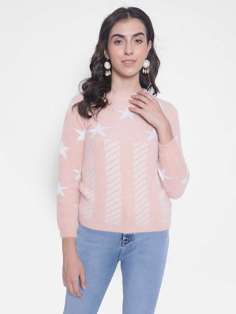 pink nylon pullover