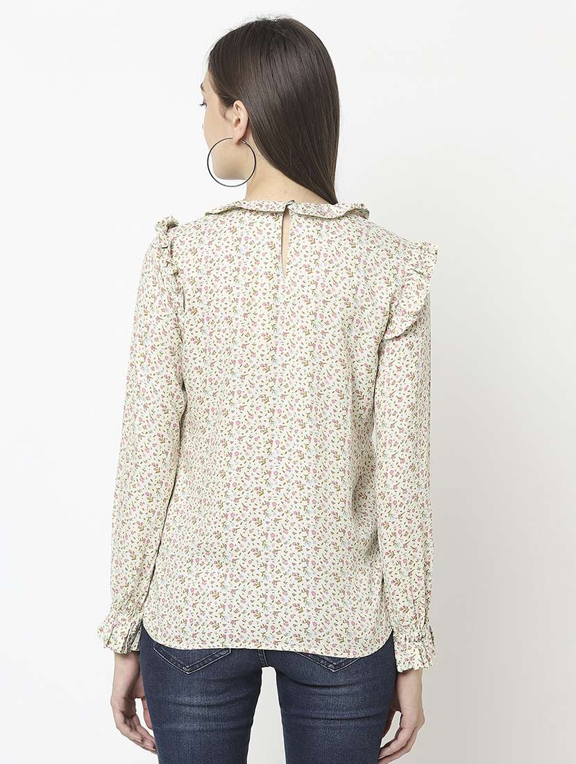 off white viscose regular top - 21248170 -  Standard Image - 2