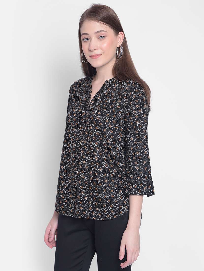 black viscose regular top - 21248177 -  Standard Image - 2