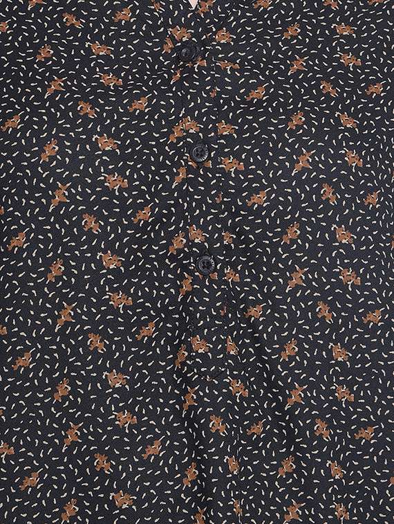 black viscose regular top - 21248177 -  Standard Image - 7