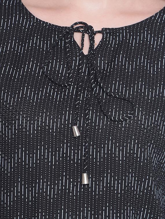 black viscose regular top - 21248178 - Standard Image - 7