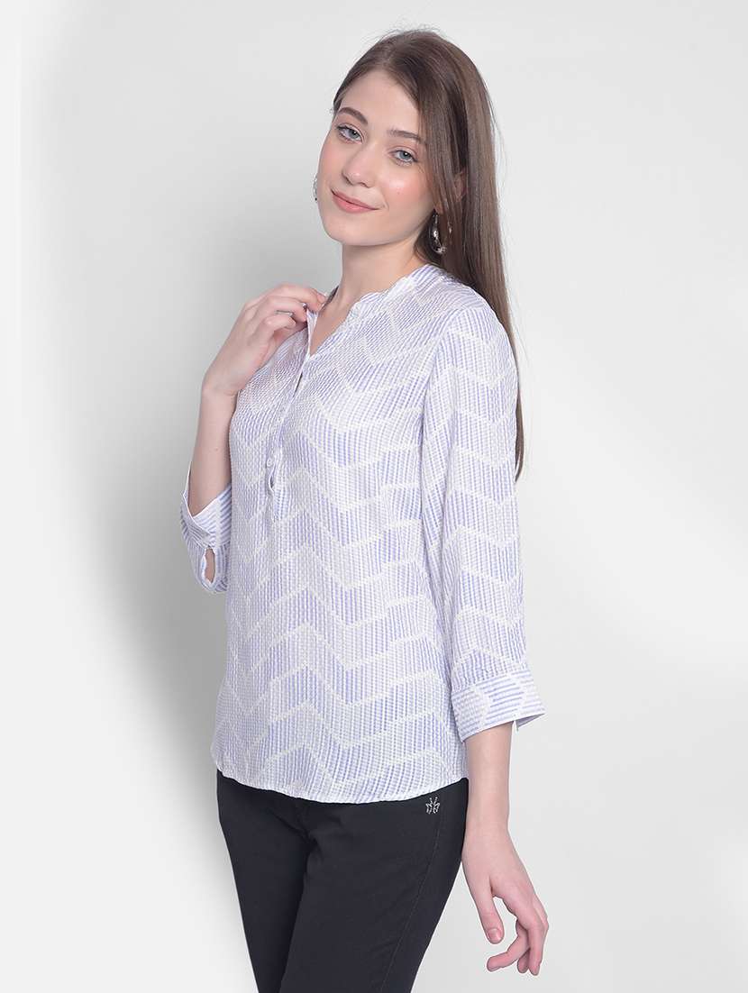 white viscose regular top - 21248180 -  Standard Image - 2