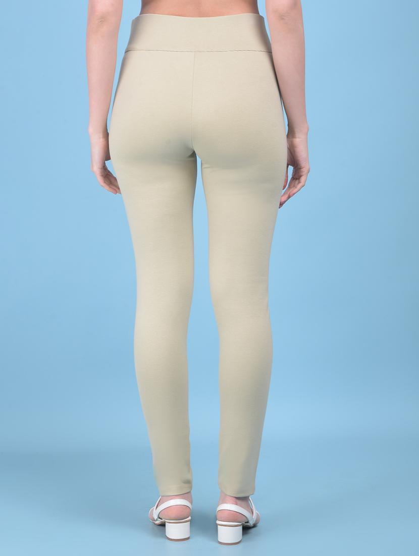 beige cotton leggings - 21248208 - Standard Image - 2