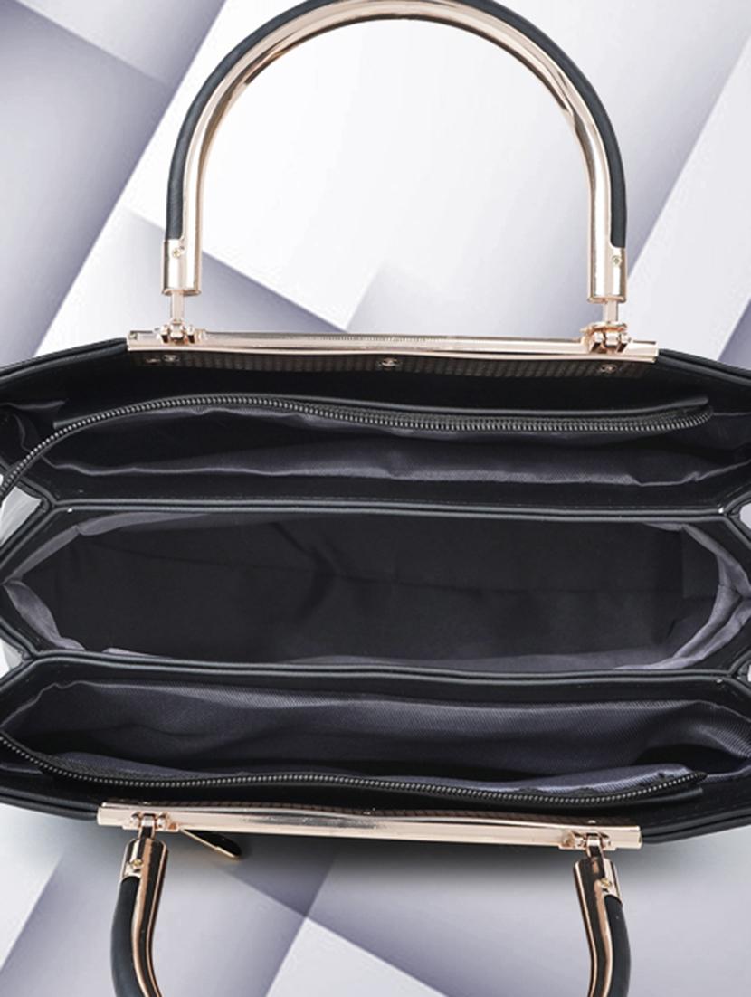 black leatherette (pu) handbag - 21248598 - Standard Image - 2