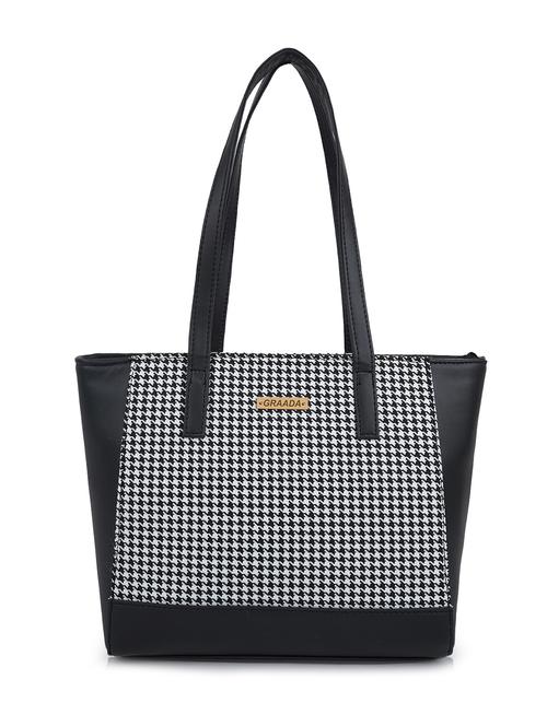 black leatherette (pu) handbag - 21248626 -  Standard Image - 0
