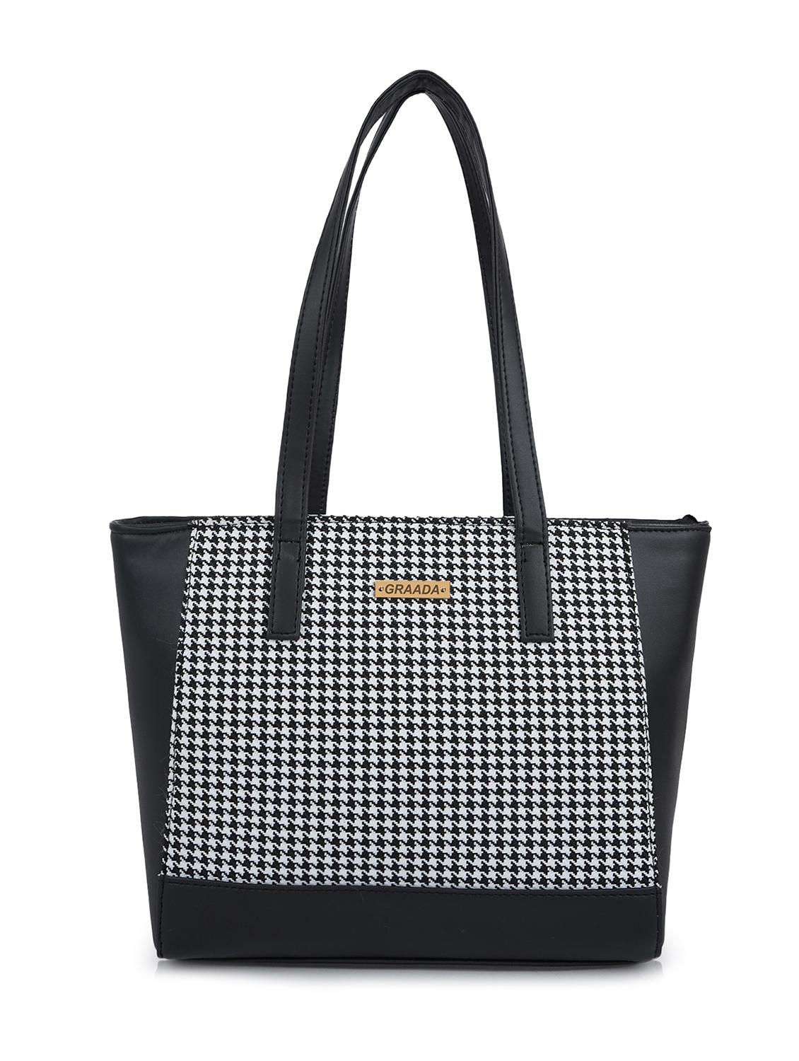 black leatherette (pu) handbag - 21248626 -  Zoom Image - 0