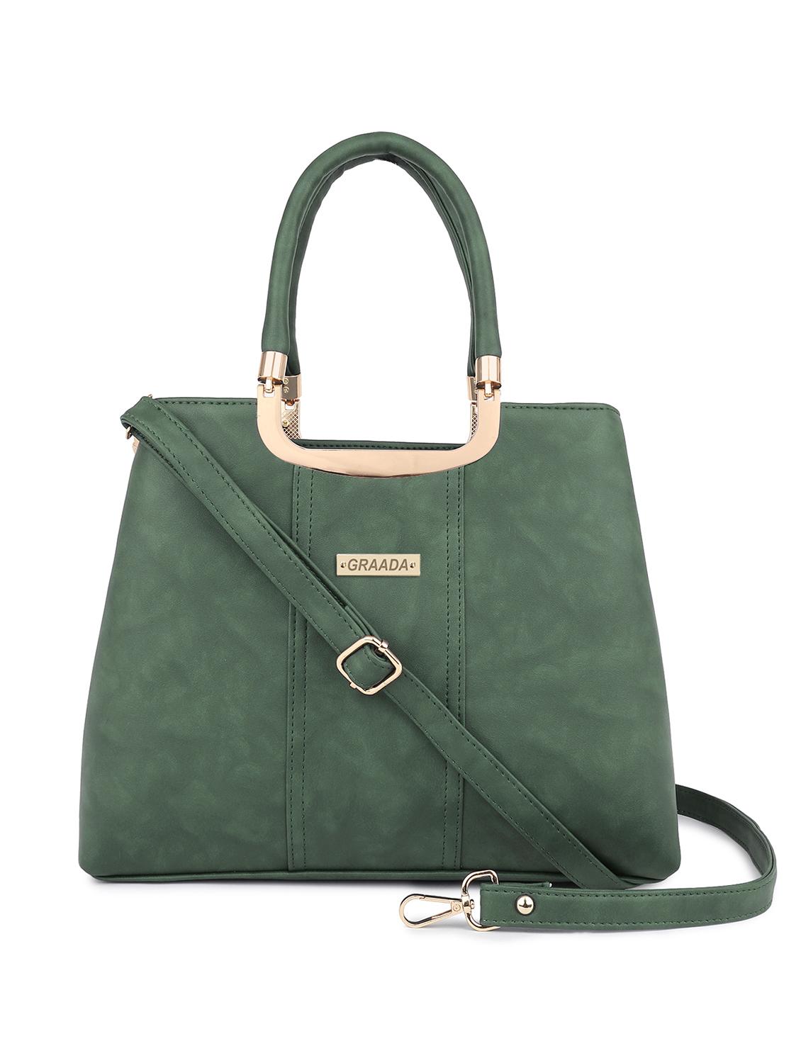 green leatherette (pu) handbag - 21248639 - Zoom Image - 0
