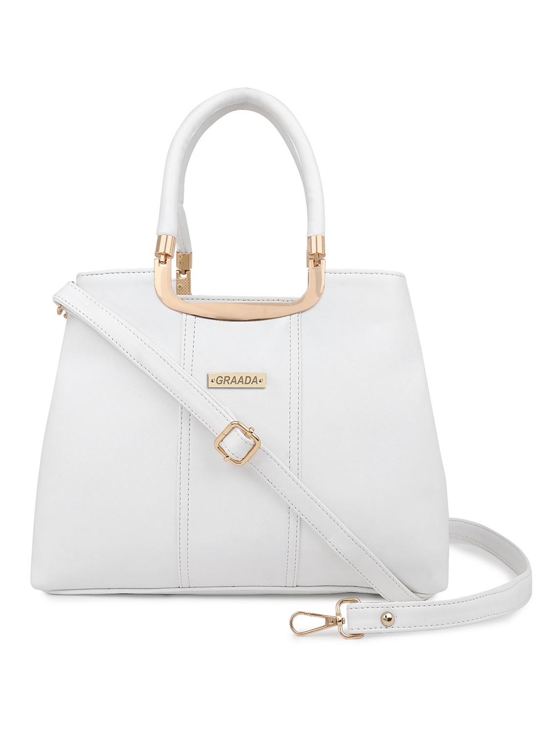 white leatherette (pu) handbag - 21248641 -  Zoom Image - 0