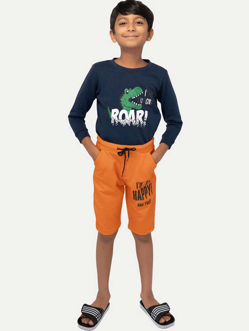 boys placement print cotton shorts - 21248961 -  Standard Image - 2