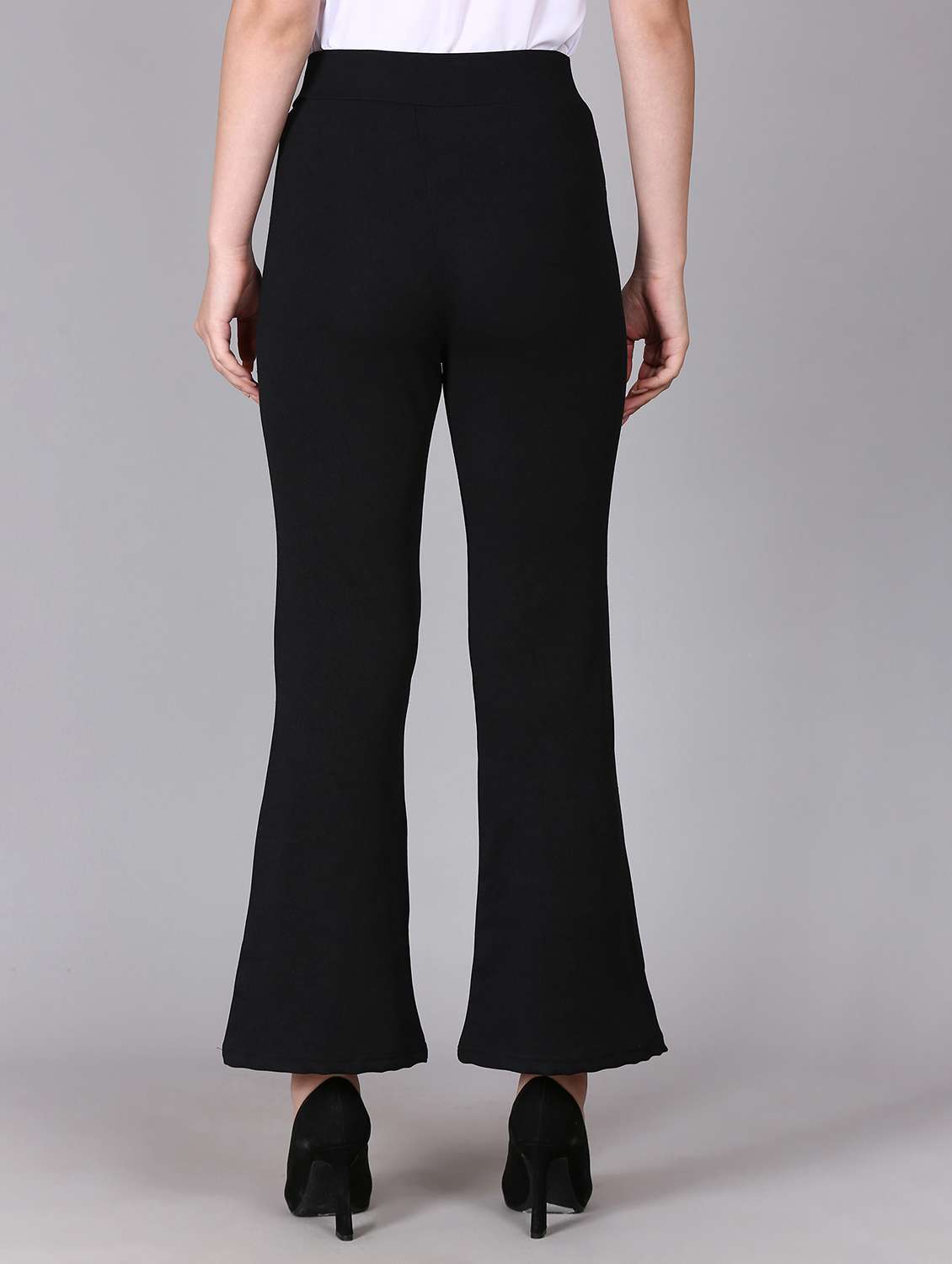 women high rise solid bootcut trouser - 21249280 -  Standard Image - 2