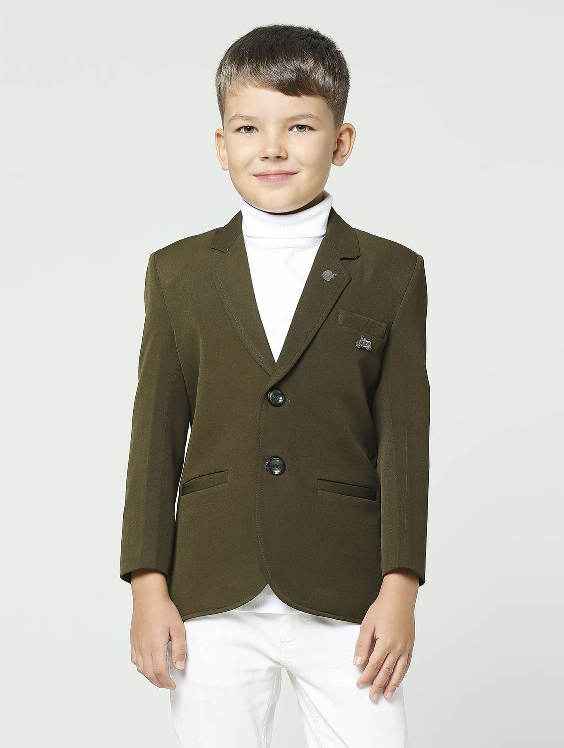 boys long sleeve solid blazer