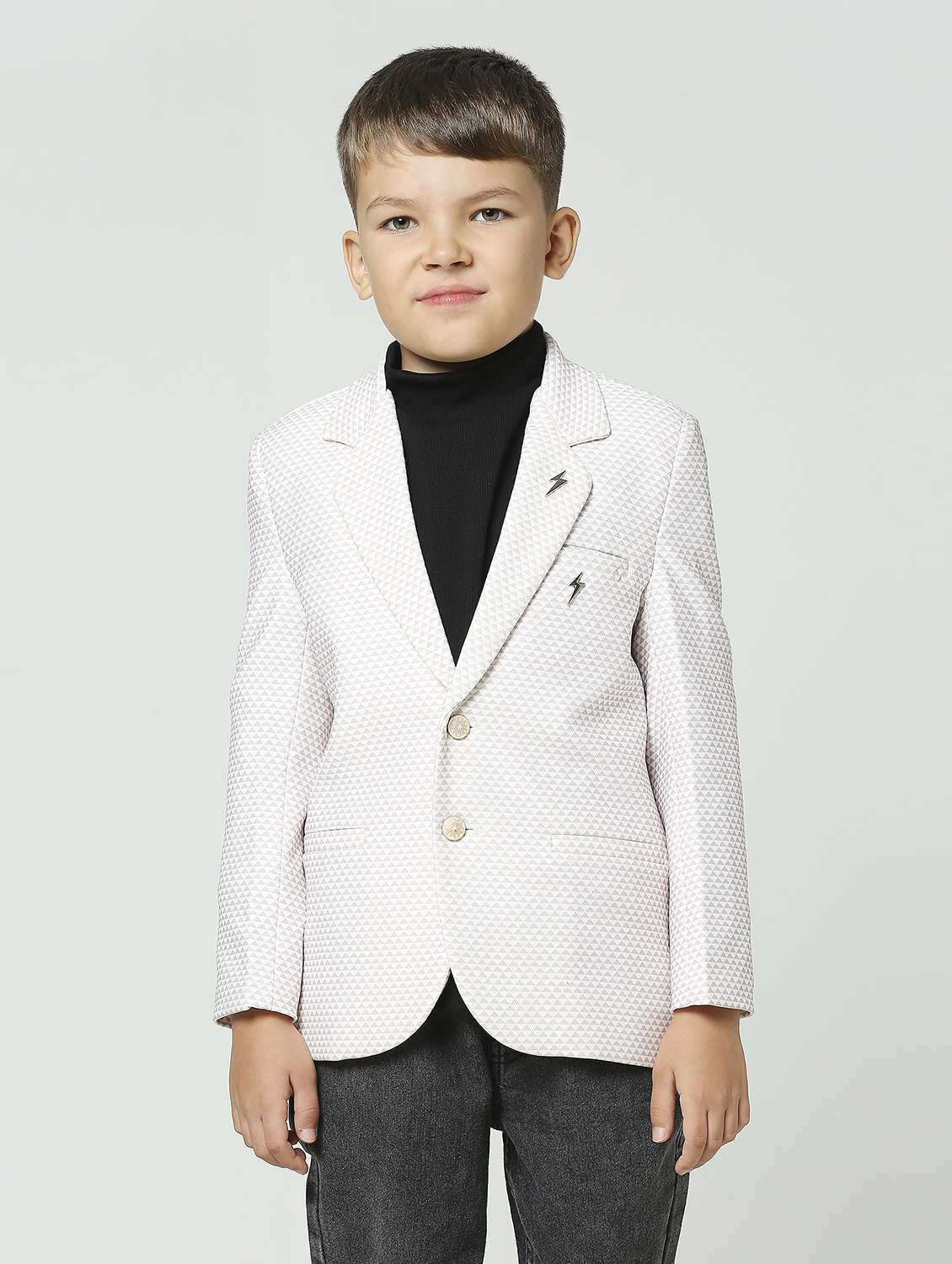 boys long sleeve solid blazer