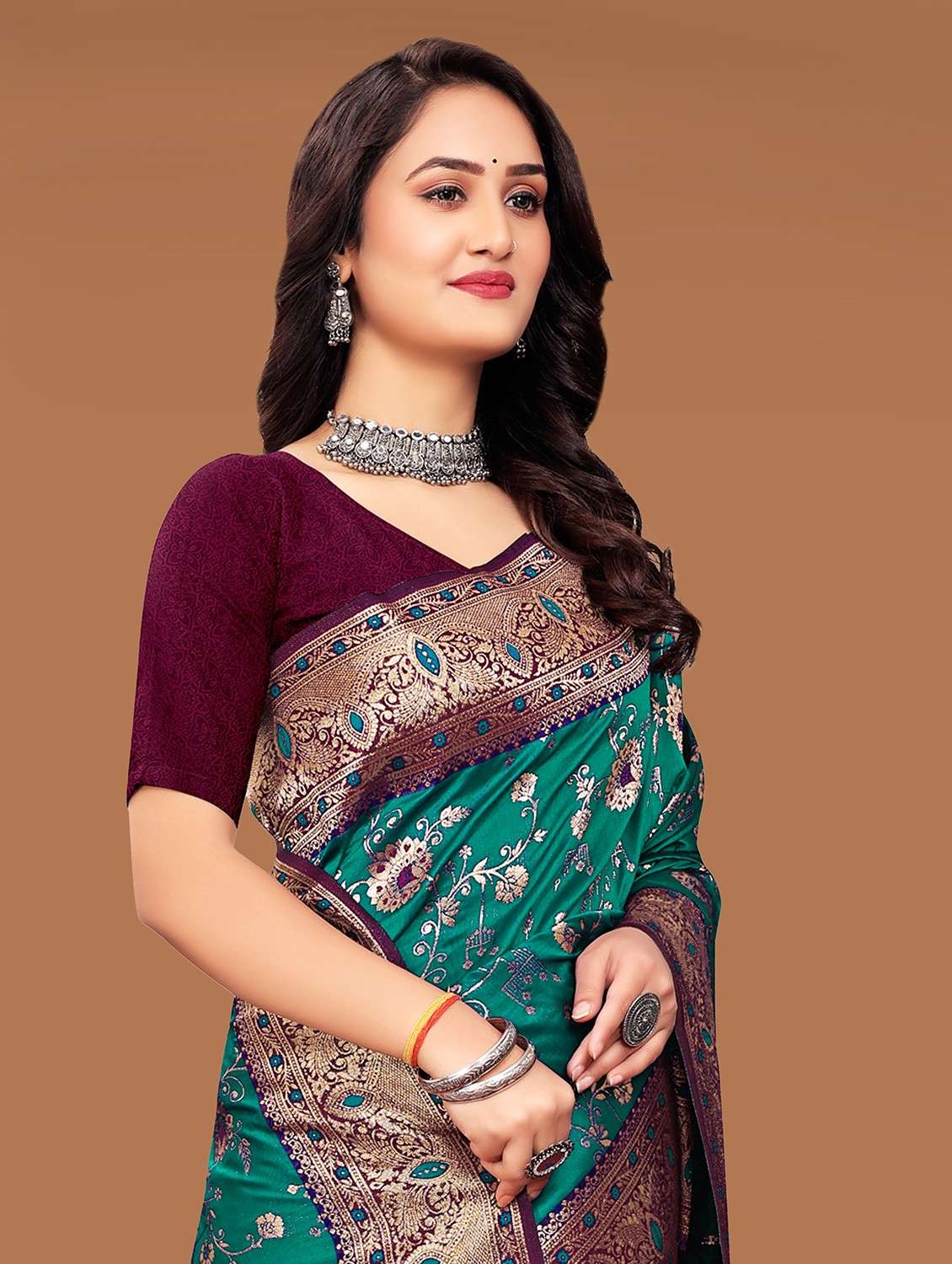 women self design banarasi saree - 21252644 - Standard Image - 2