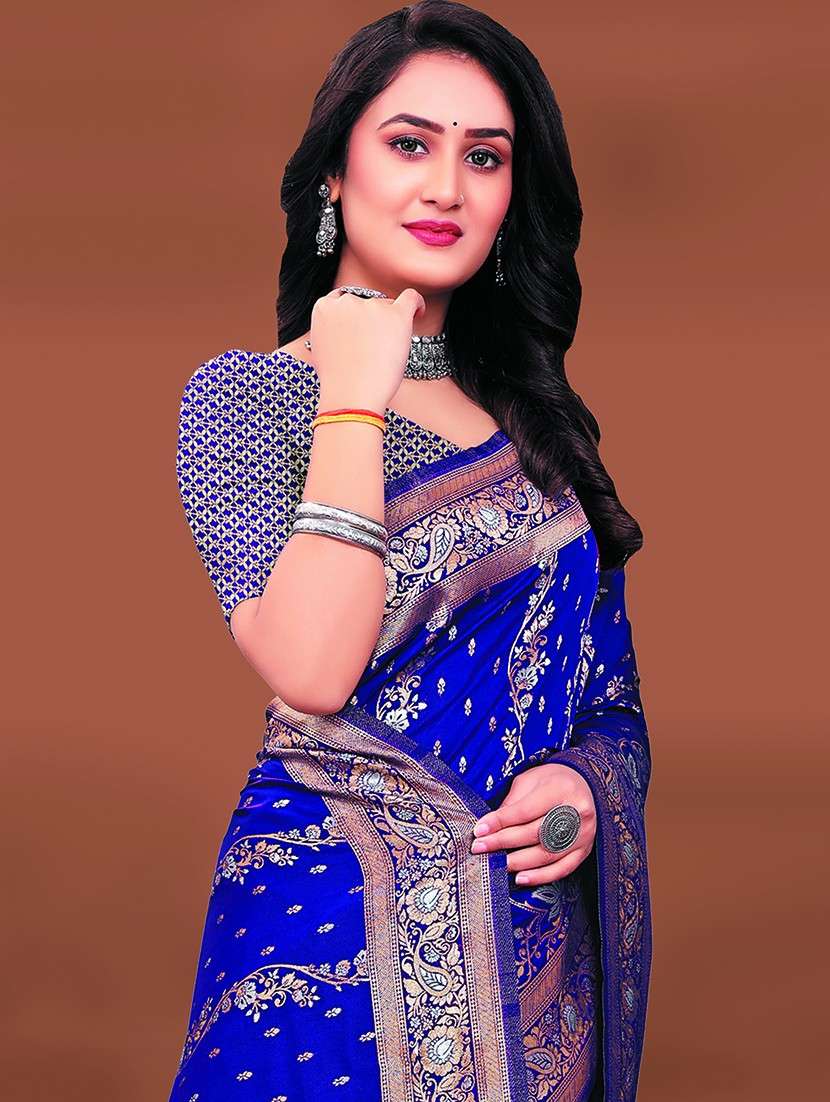 women self design banarasi saree with blouse - 21252672 - Standard Image - 2