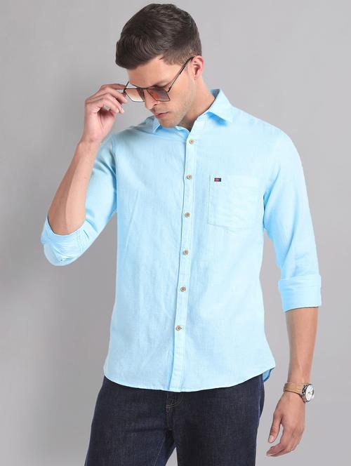 men long sleeved casual shirt - 21252800 - Standard Image - 0