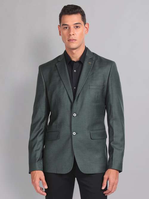 men solid single breasted formal blazer - 21252803 - Standard Image - 0