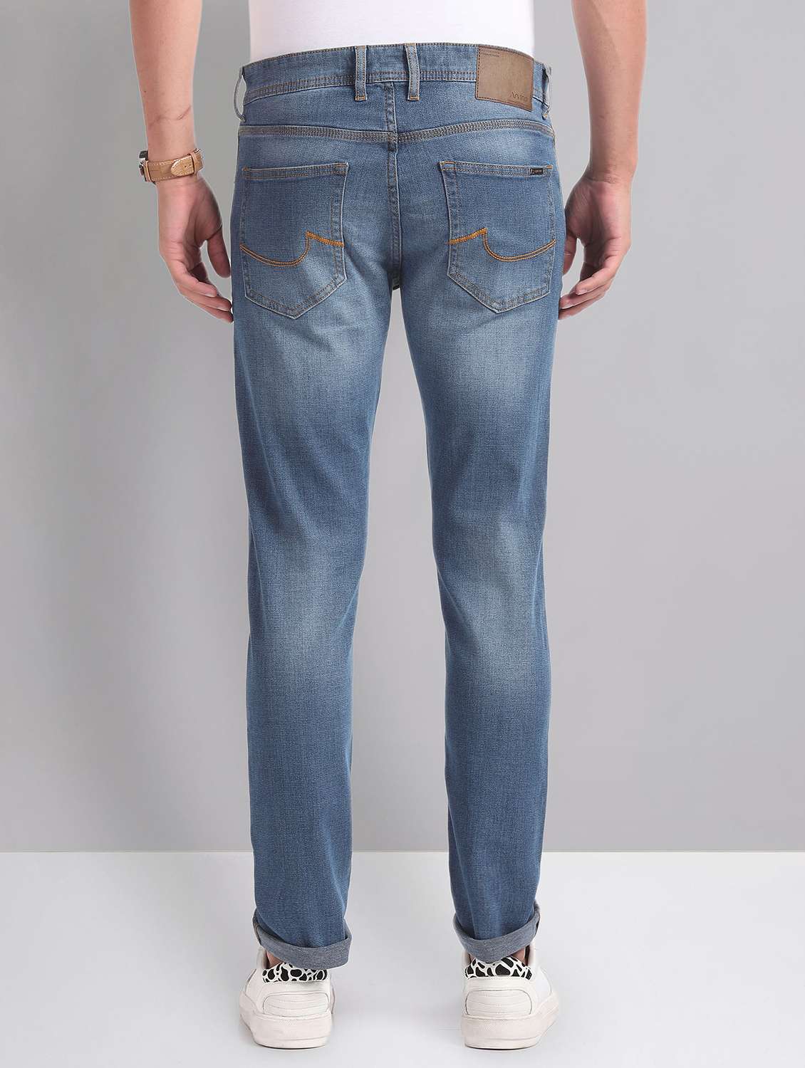 men mid-rise solid jean - 21252827 -  Standard Image - 2