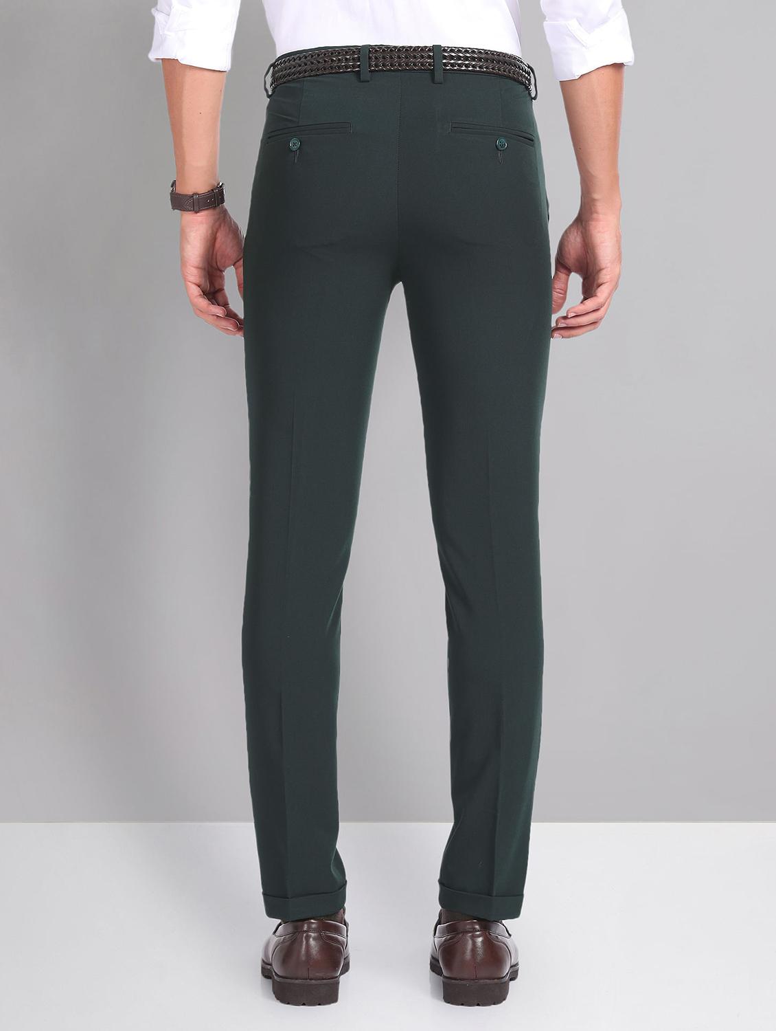 men mid-rise solid formal trouser - 21252856 - Standard Image - 2
