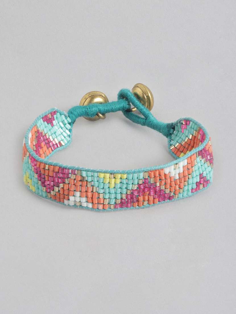 multi colored metal bangle bracelet
