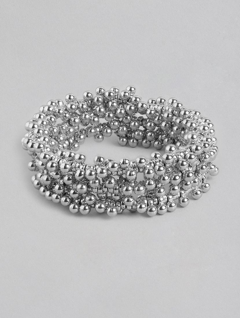 silver brass bangle bracelet - 21252981 -  Zoom Image - 0