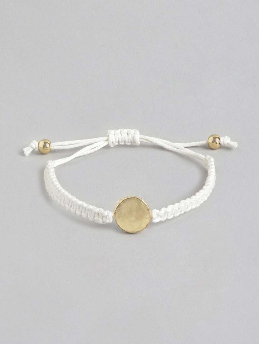 white brass bangle bracelet - 21252986 -  Zoom Image - 0