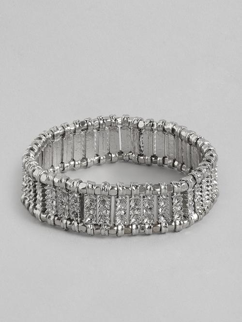 silver brass bangle bracelet - 21252988 -  Standard Image - 0