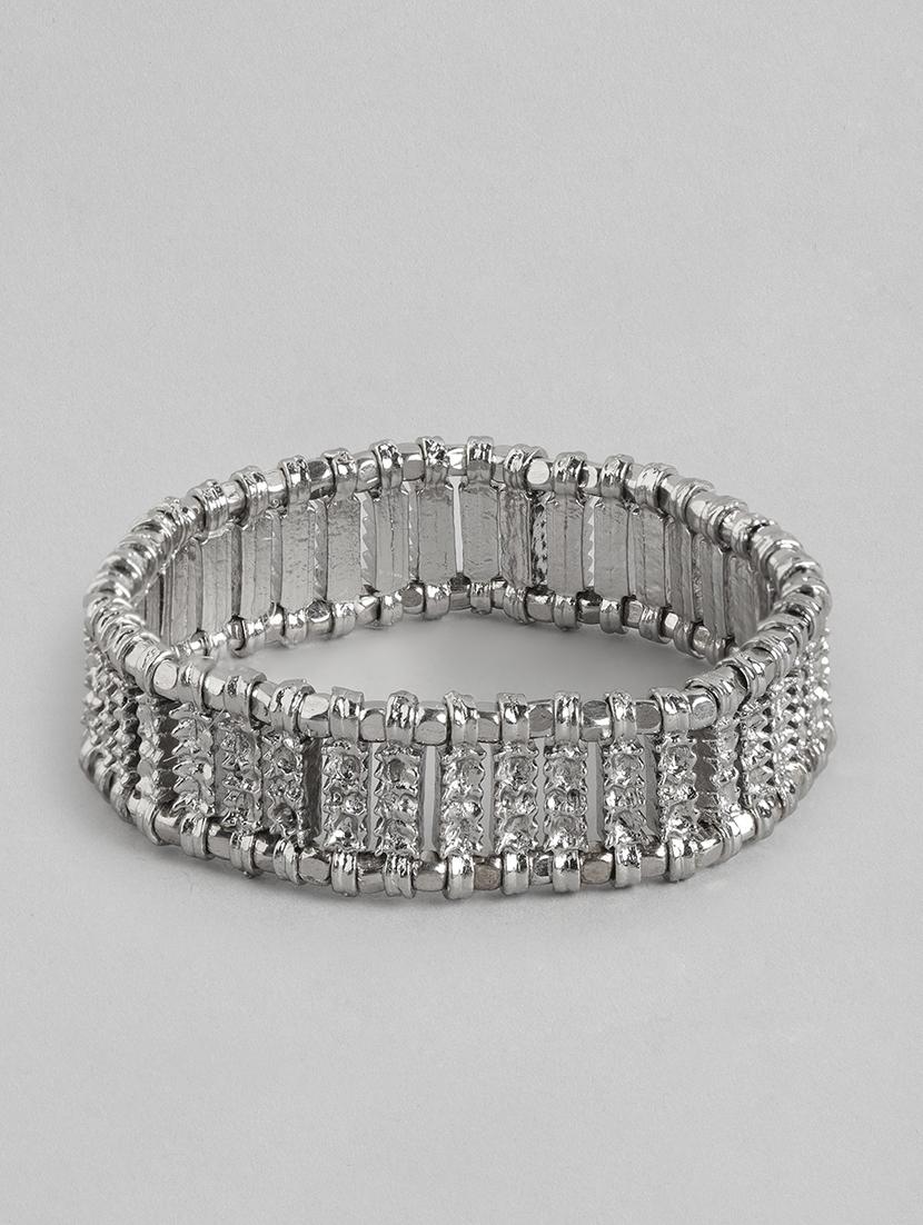 silver brass bangle bracelet - 21252988 -  Zoom Image - 0