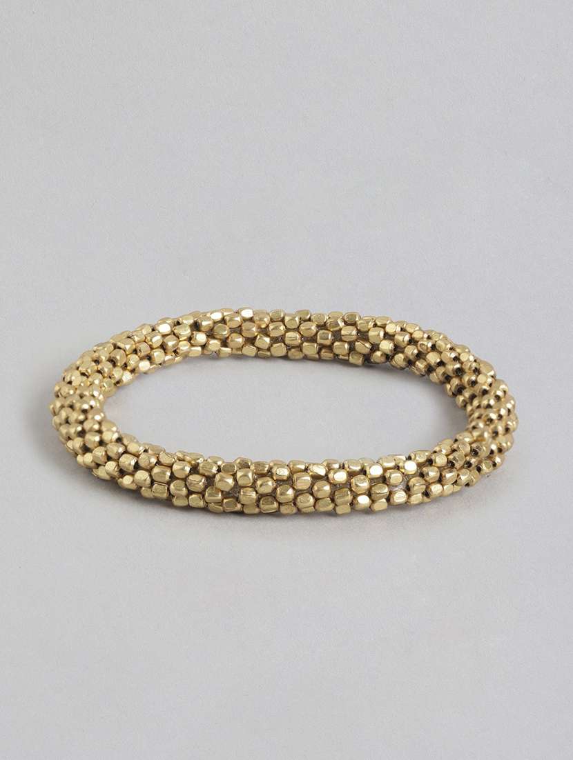 gold brass bangle bracelet