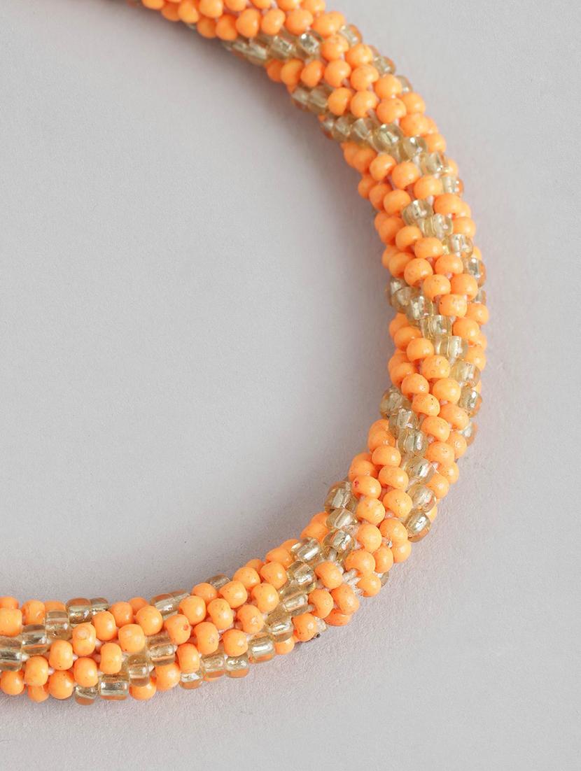 orange metal bangle bracelet - 21253000 - Standard Image - 2