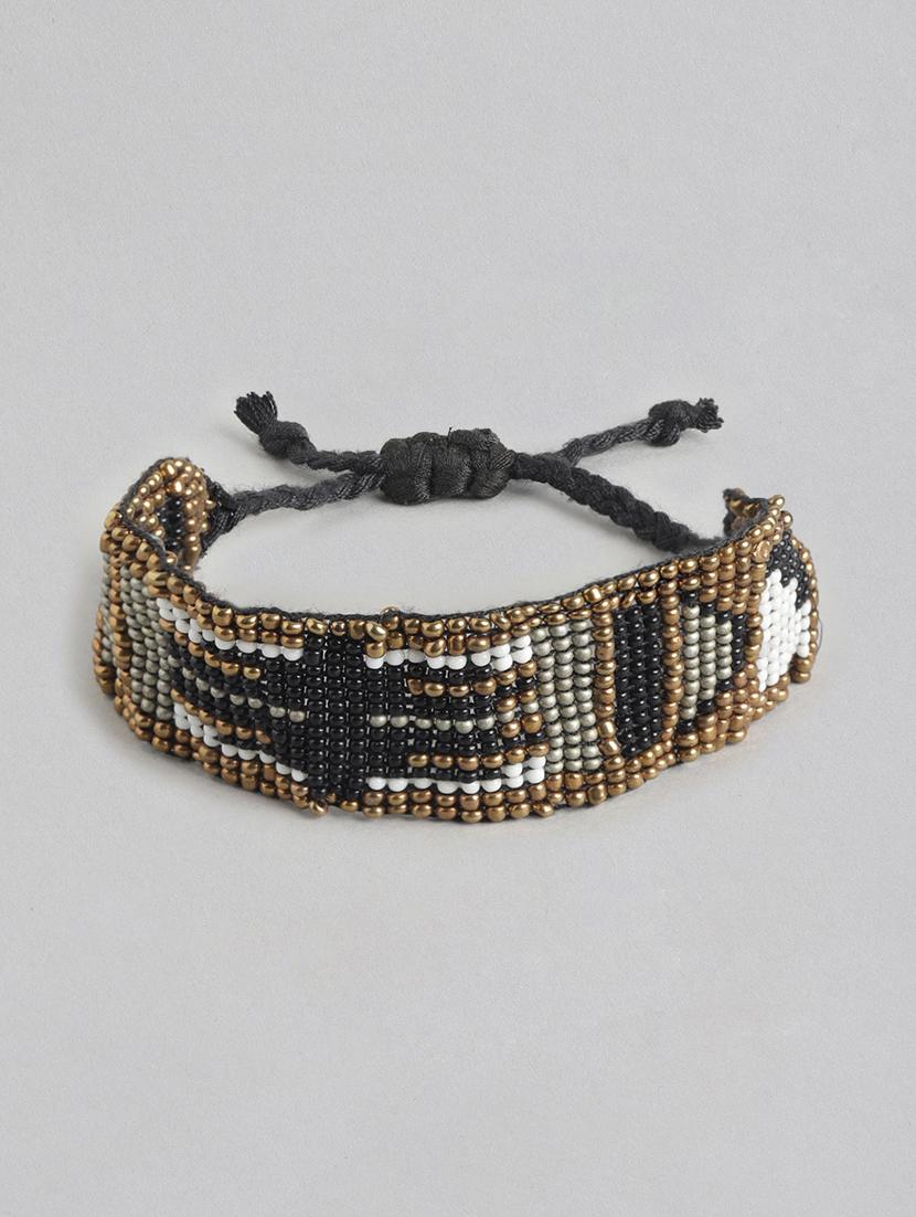 black beaded bangle bracelet - 21253002 -  Zoom Image - 0