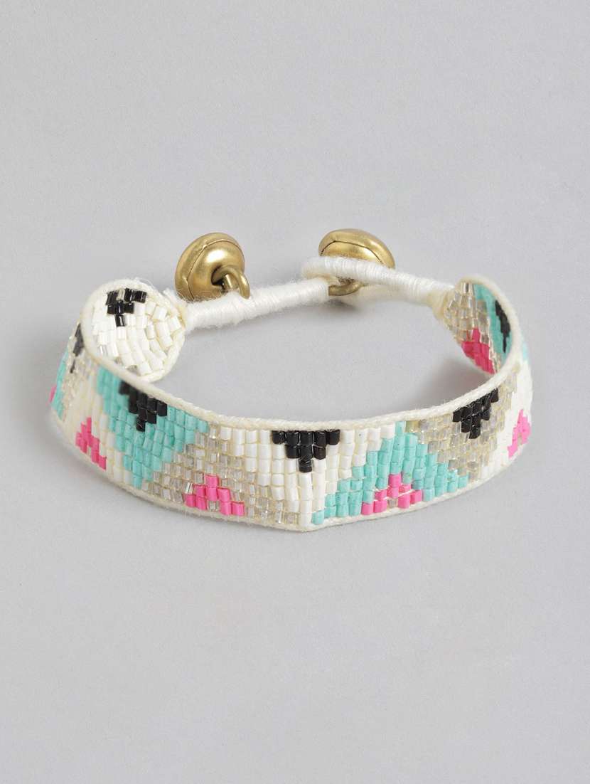 multi colored metal bangle bracelet