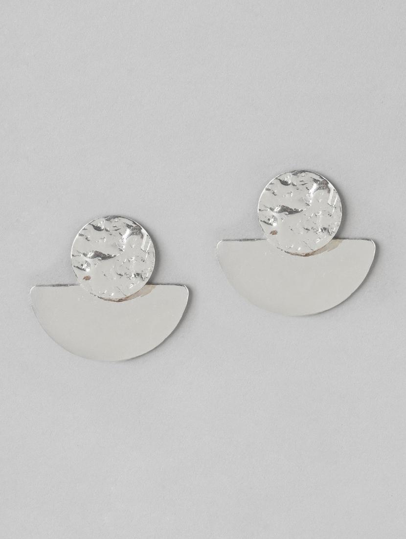 silver metal drop earring - 21253026 -  Zoom Image - 0