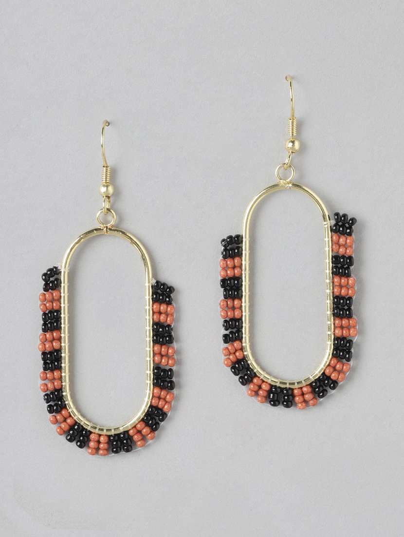 multi colored metal drop earring - 21253041 -  Zoom Image - 0