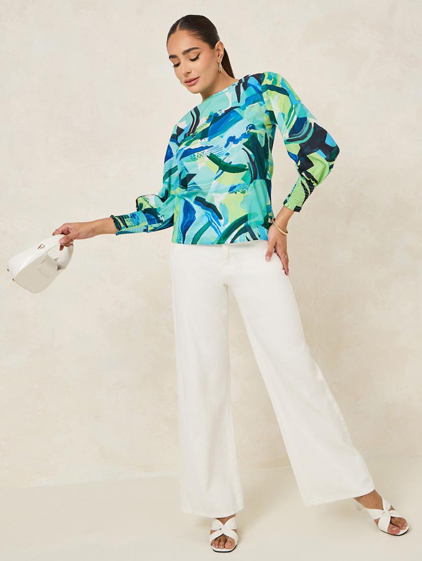 women mint green regular top - 21253326 - Standard Image - 2