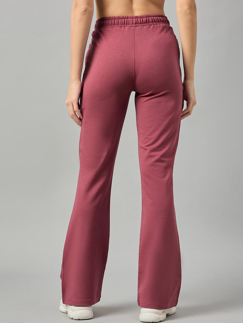 purple cotton blend track pant - 21253351 - Standard Image - 2