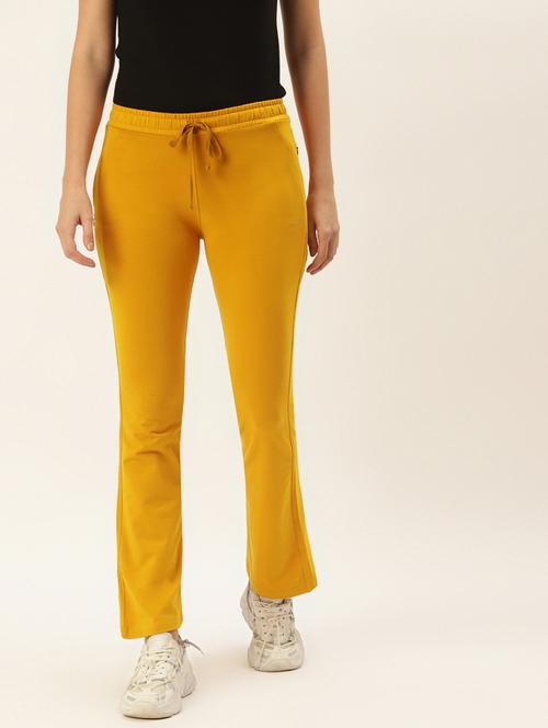 mustard cotton track pant - 21253352 -  Standard Image - 0