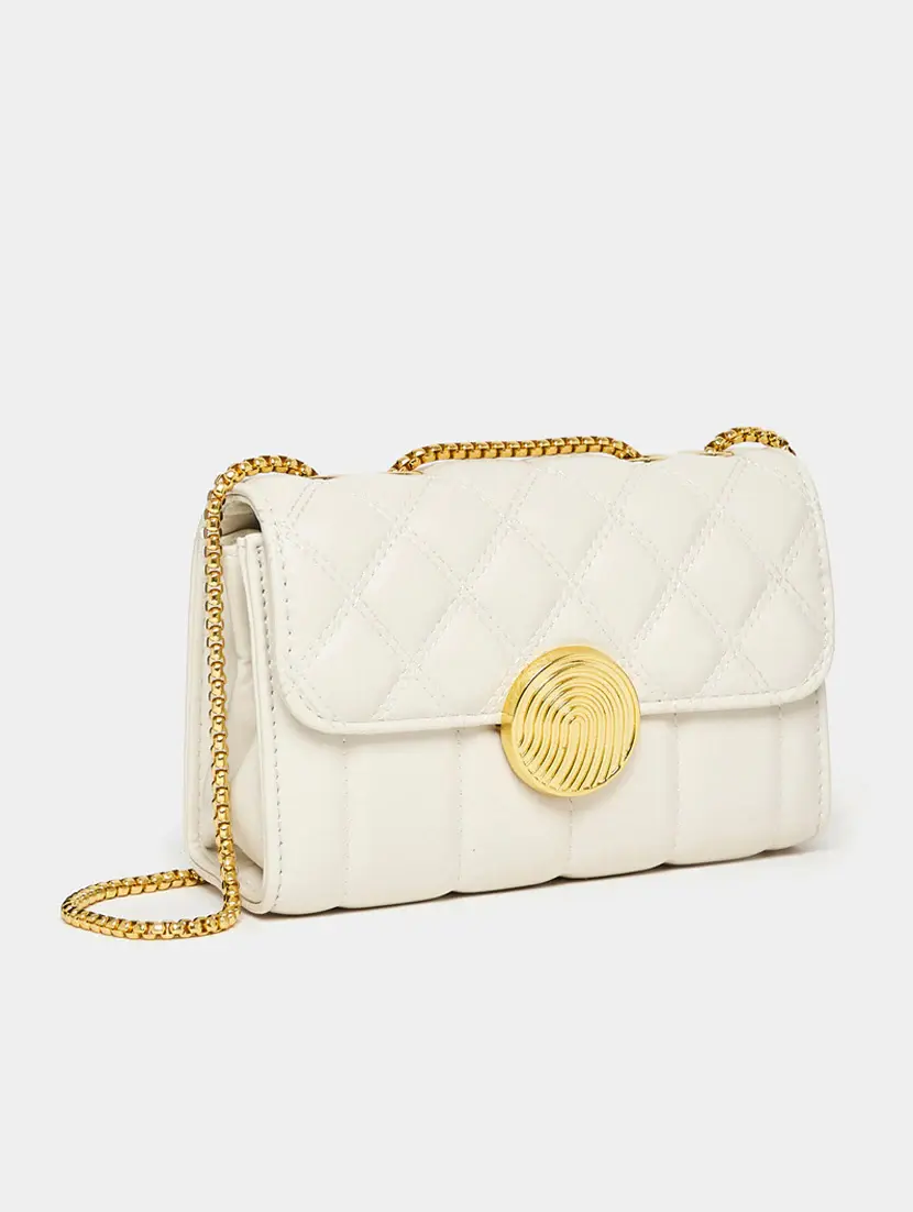 white leatherette (pu) handbag - 21253383 -  Zoom Image - 0