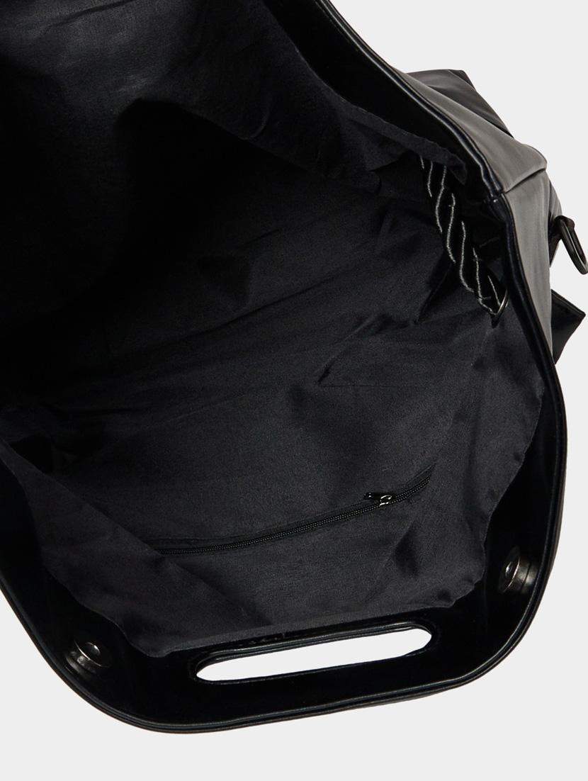 black leatherette (pu) handbag - 21253385 - Standard Image - 2