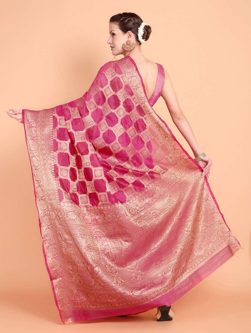 women self design banarasi saree with blouse - 21253410 -  Standard Image - 2