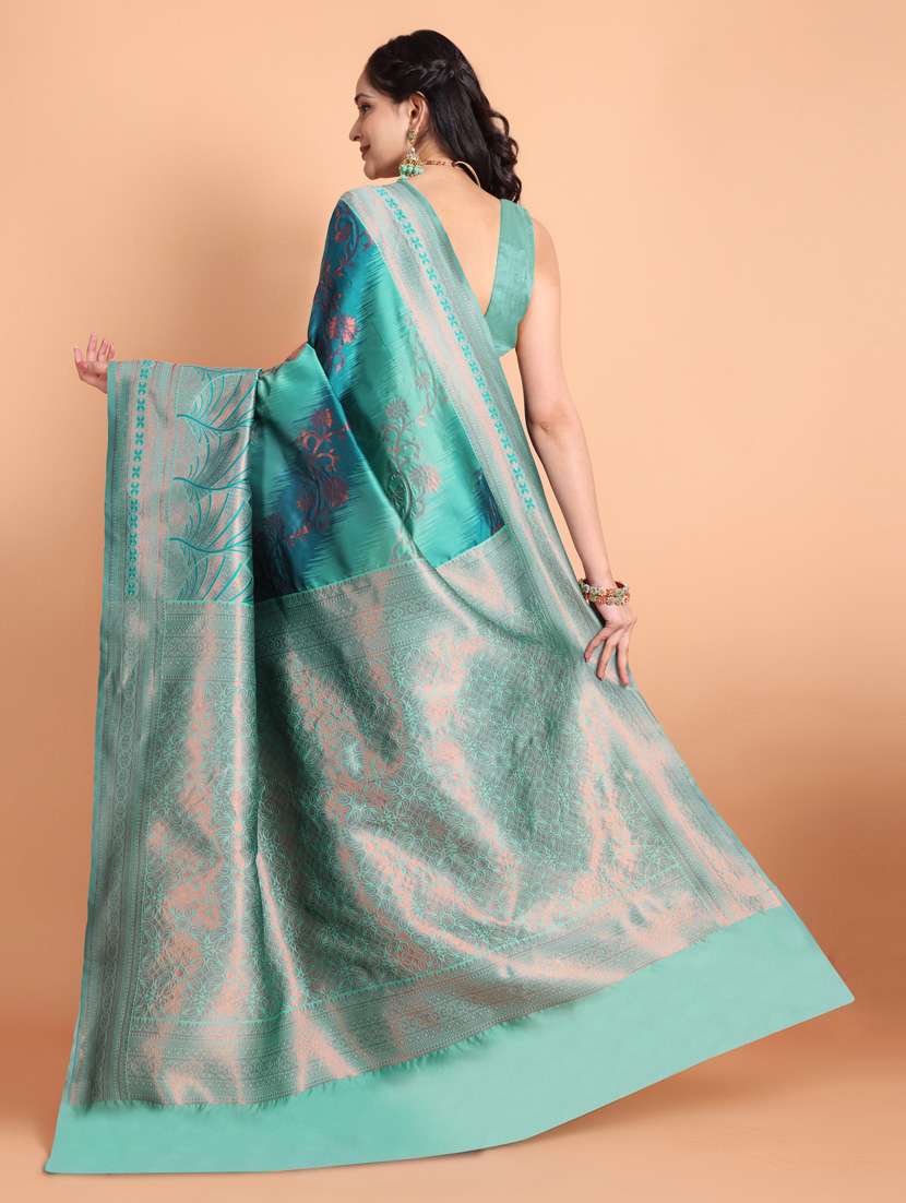 women self design banarasi saree with blouse - 21253442 -  Standard Image - 2